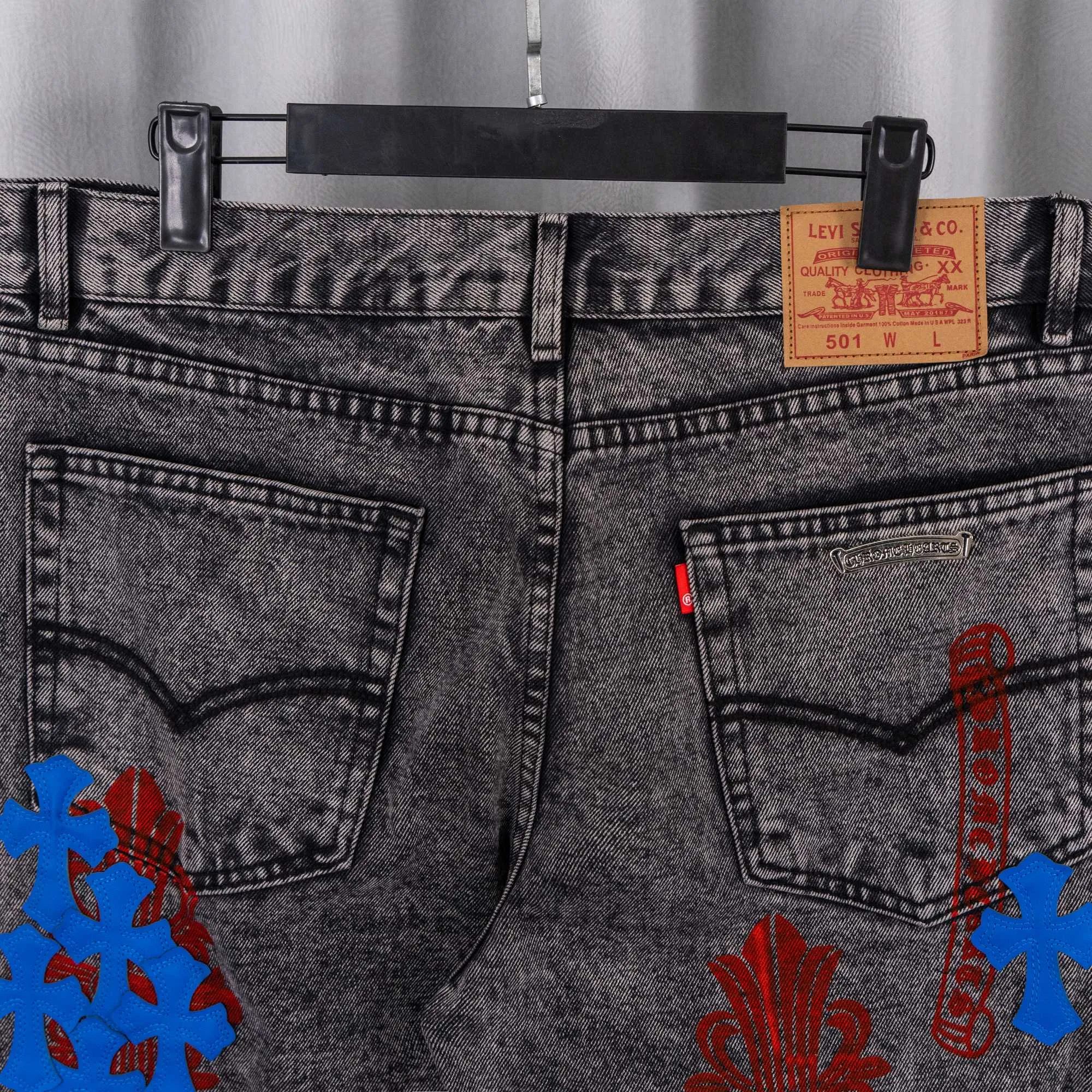 （ ） 155 vintage levis remake remake remake remake #CHROME HEARTS Same Style